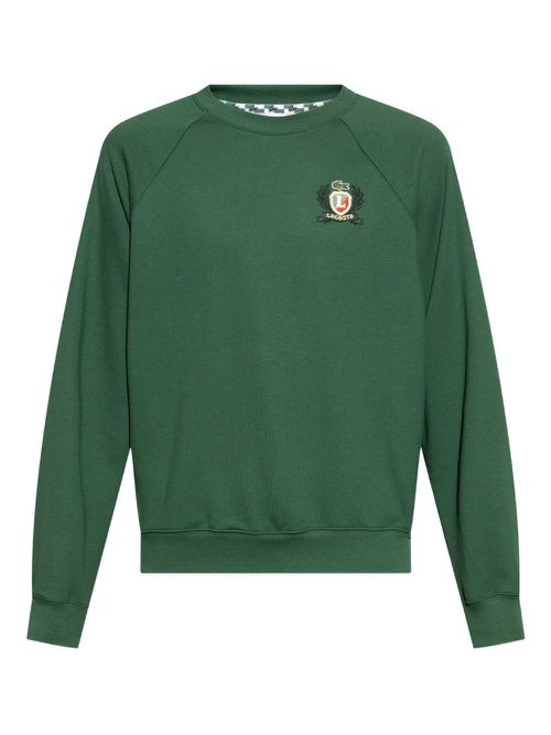 Lacoste embroidered-emblem sweatshirt - Green