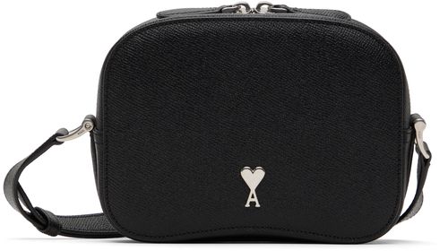 AMI Paris Black Paris Paris Camera Bag