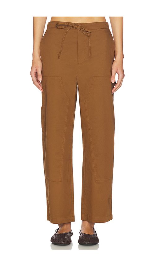 Rag & Bone Jolie Carpenter Pant in Brown. L. Also in XS