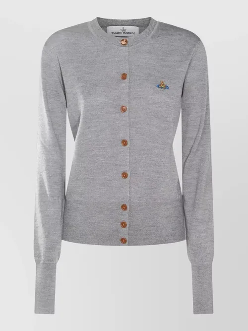 Vivienne Westwood - bea crew neck ribbed knit cardigan