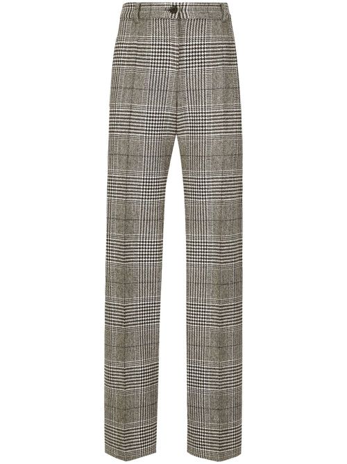 Tartan check trousers - Grey