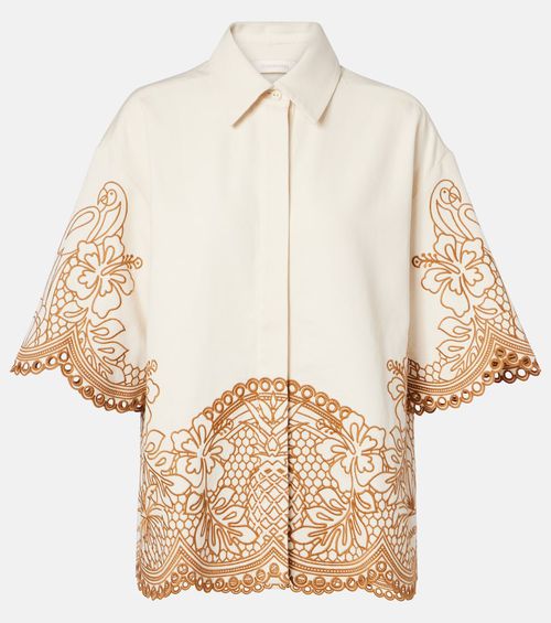 Como embroidered cotton shirt