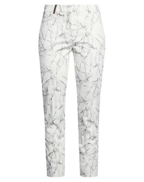Icon 4718 Woman Pants Off white Size 6 Cotton, Elastane