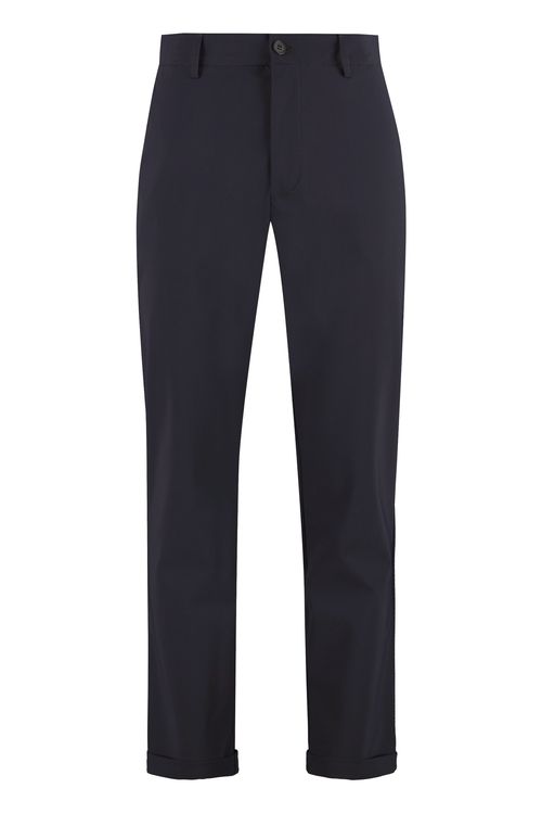 The (alphabet) Tailored Cuff-Hem Trousers with Belt Loops