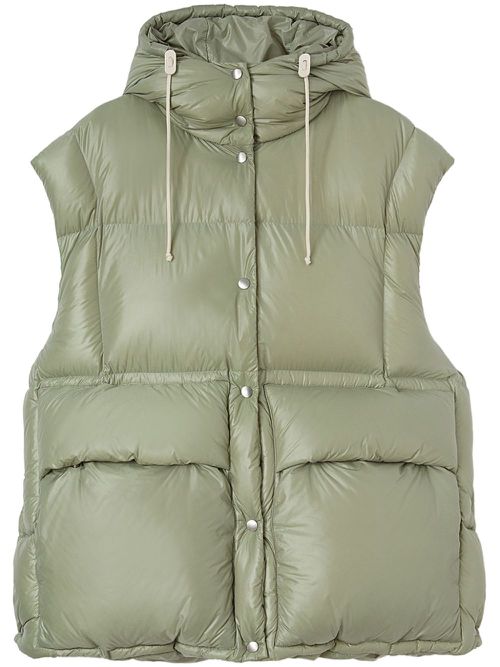 Quilted down gilet - Green