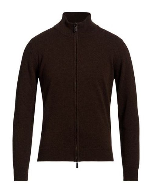 Man Cardigan Dark brown Size 38 Cashmere