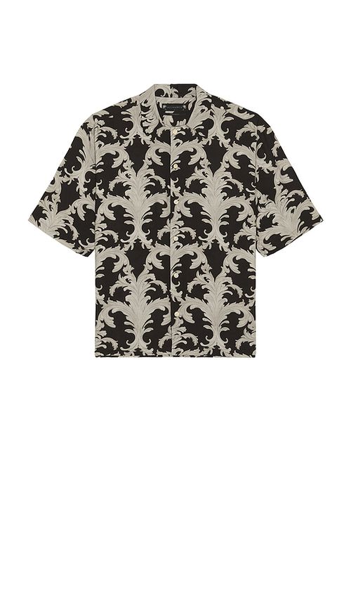 ALLSAINTS Motif Shirt in Black. L. Also in M, S, XL/1X