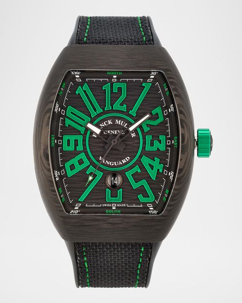 44mm Carbon Green Watch