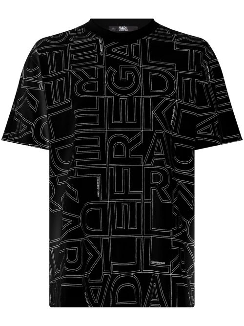 Logo-print cotton T-shirt - Black