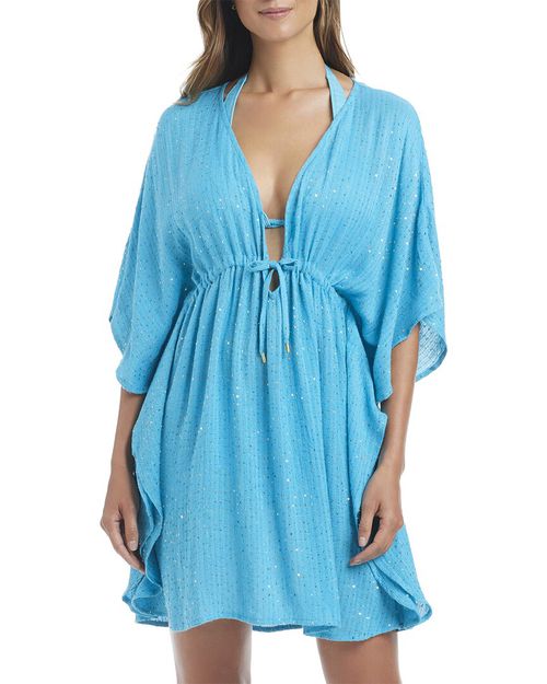 Golden Hour Sequin Caftan Coverup