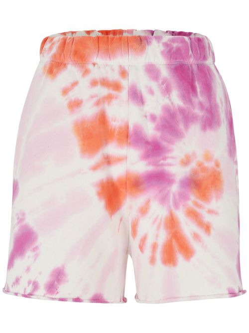 Tie-dye print track shorts - Multicolour