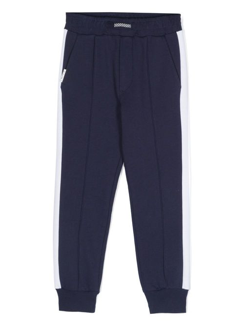 Contrasting-detail joggers - Blue