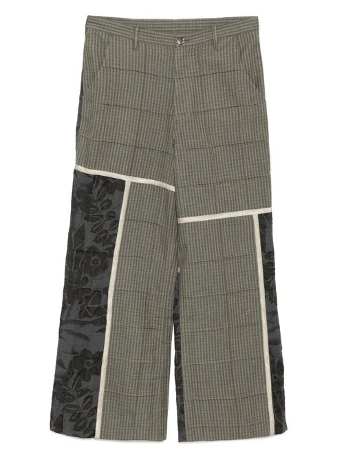 Checked pants - Green