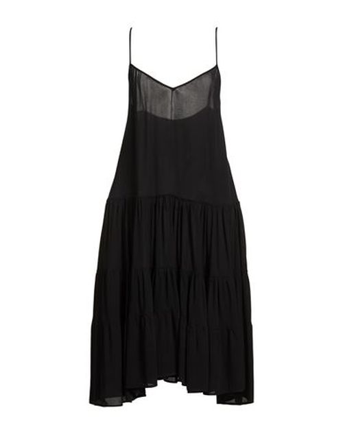 Woman Midi dress Black Size 6 Viscose
