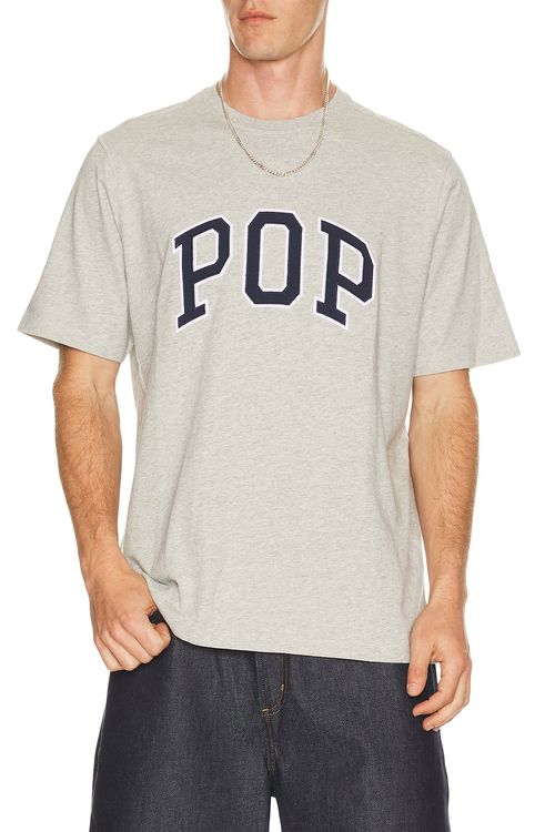 Pop Trading Company Arch Tee in Grey