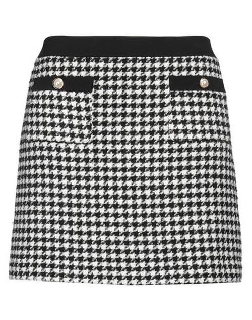 Woman Mini skirt Black Size 10 Polyester, Acrylic, Wool, Cotton, Elastane