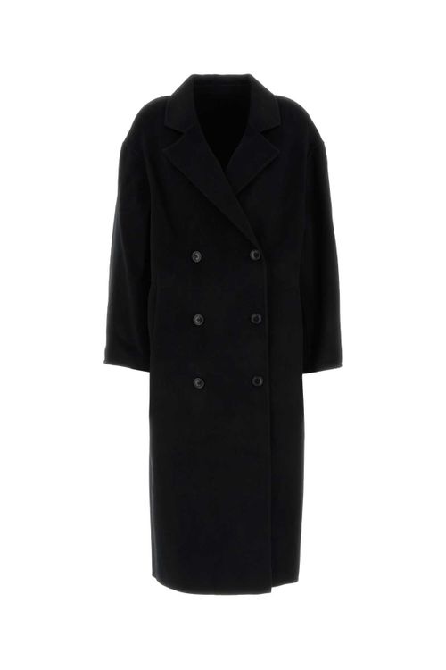 Wool-Cashmere Coat — Black