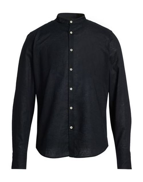 Man Shirt Black Size 17 ½ Linen, Cotton