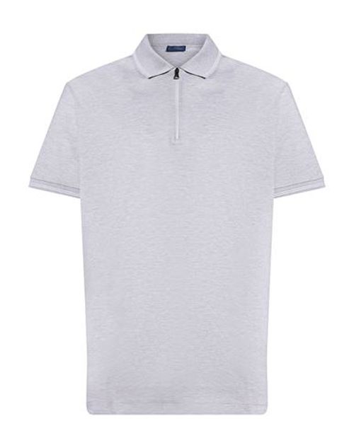 Man Polo shirt Light grey Size XL Cotton