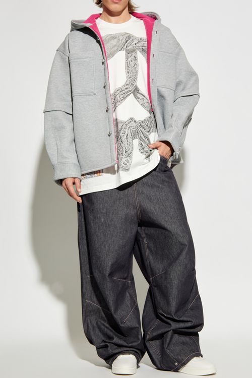 Hooded Jacket, Men's, Grey