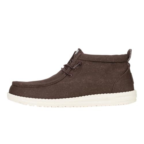 HEYDUDE Wally Mid Stretch Canvas Mole Brown