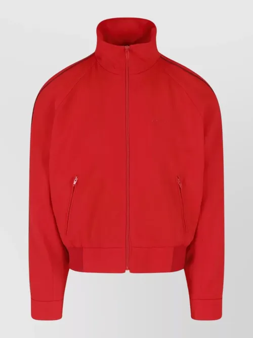 Marni - high collar short coat ribbed he