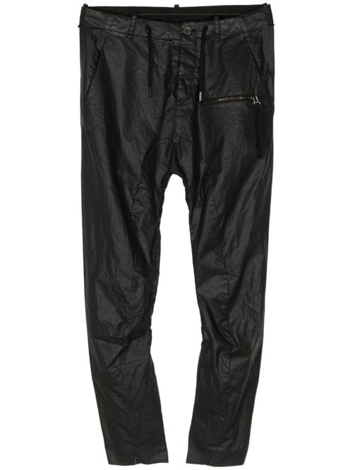 Mid-rise skinny trousers - Black