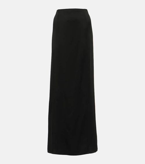 Satin maxi skirt