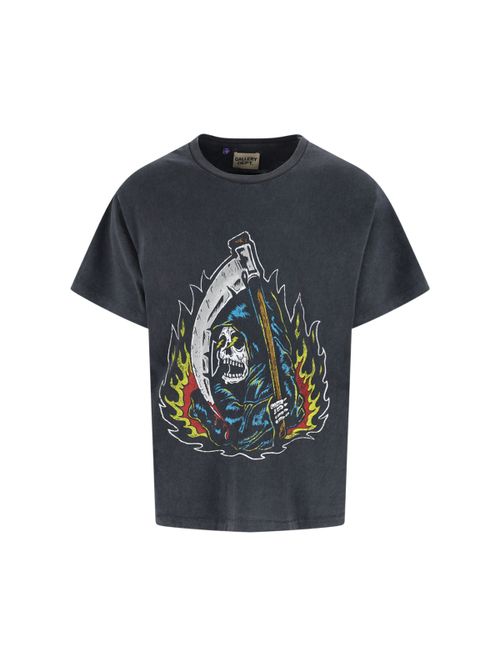 Vintage-Style Cotton Graphic T-Shirt