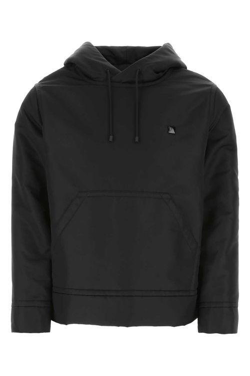 Black Nylon Sweatshirt