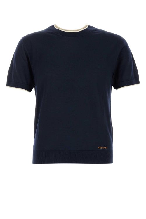 Wool Knit Sweater — Navy
