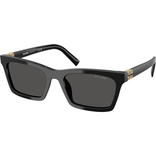 Miu Miu Woman Miu Miu MU A05S 16K08Z Sunglasses Acetate Black Grey Squared Norma