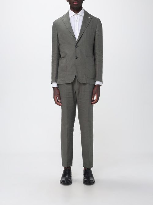 Suit Men color Green