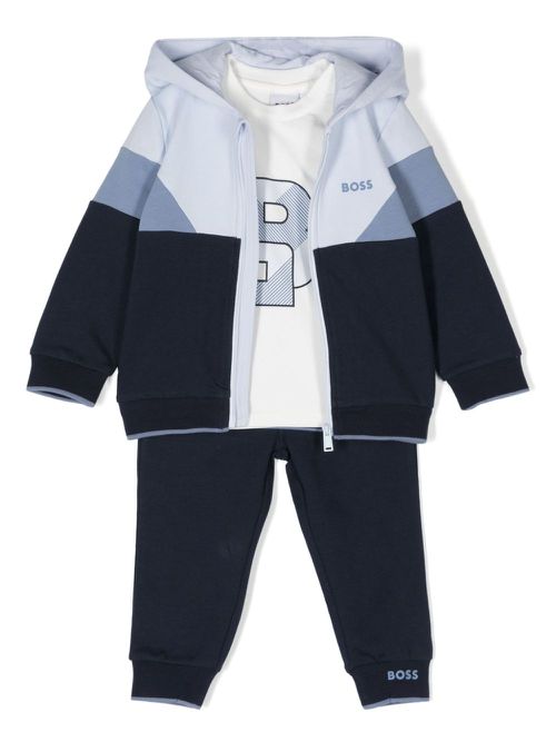 Logo-print tracksuit - Blue