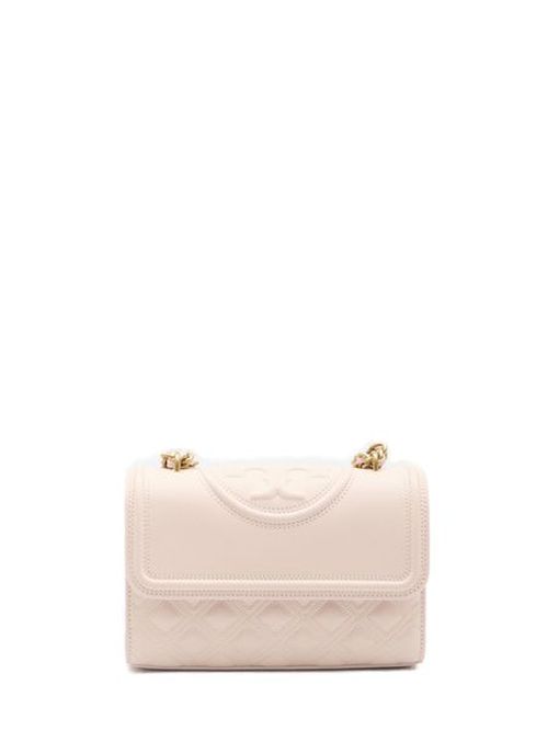 Tory Burch Fleming Polished-Grain Convertible Small Shoulder Bag