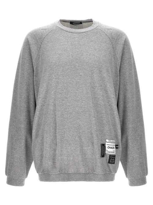 Cotton Crew Neck Sweatshirt — Gray