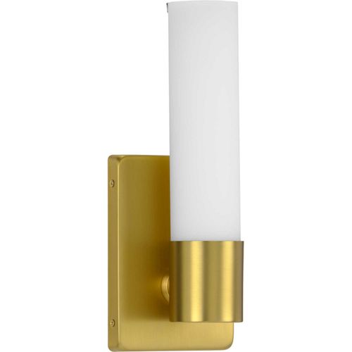 Satin Brass LED Wall Bracket from the Blanco Led Collection