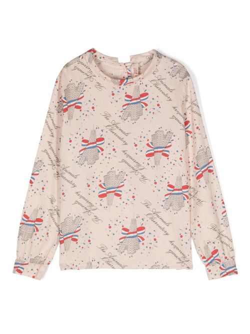 Eiffel Seagull cotton blouse - Pink