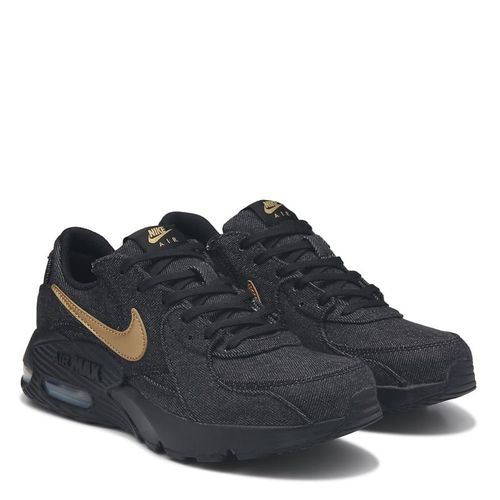 Women's Air Max Excee Sneakers (Black Denim/Gold)
