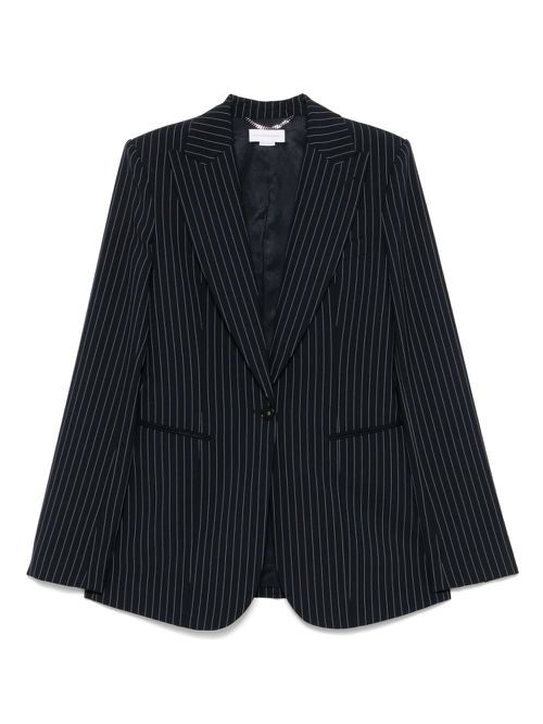 Stella McCartney pinstripe-pattern blazer - Blue