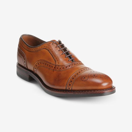 Strand Cap-toe Oxford Dress Shoe with Dainite Sole in Walnut Brown