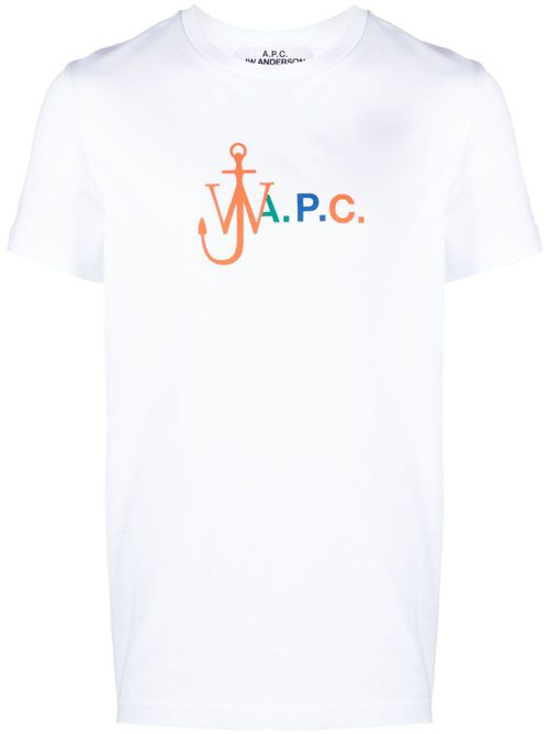 Anchor logo-print T-shirt - White