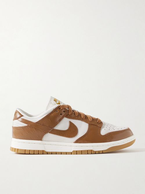 Dunk Low Lx Nbhd Smooth And Textured-leather Sneakers - Brown