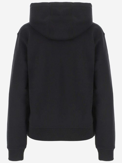 Cotton Hooded Hoodie — Black