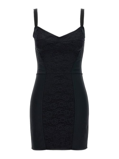 Satin guepierre dress