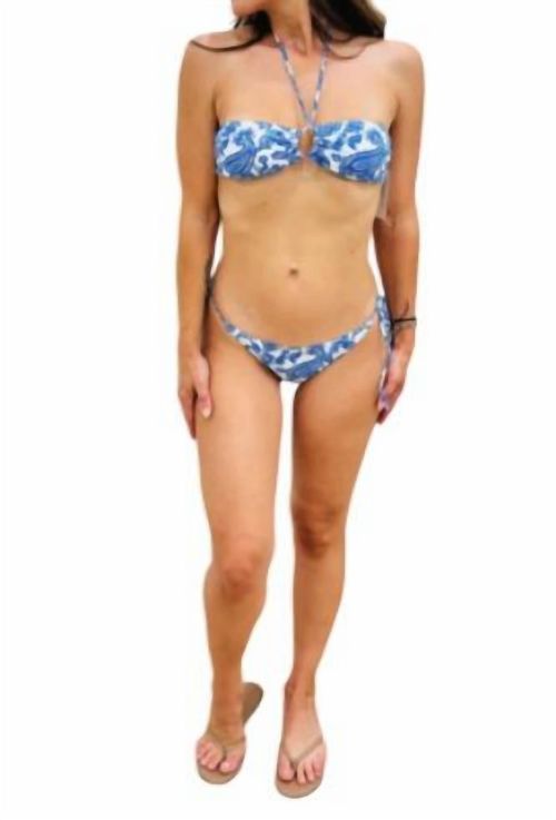 Women's Bikini Top In Santorini Audri