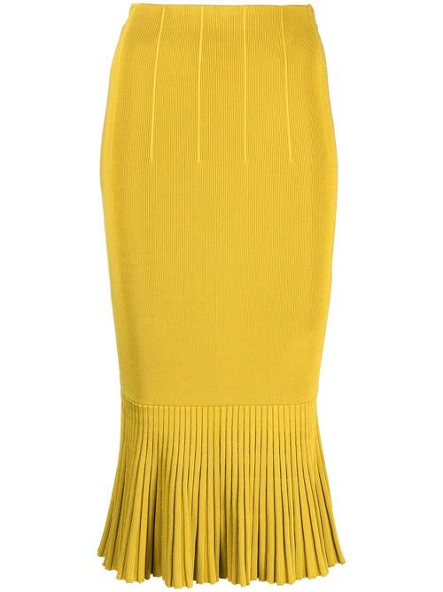 Atalanta high-waist skirt - Yellow