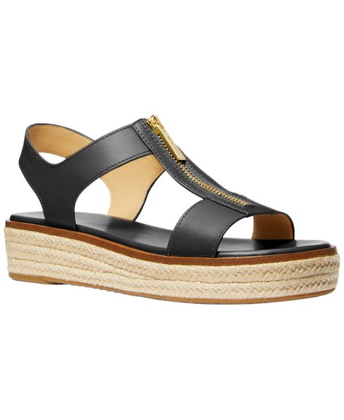 Women's Berkley Espadrille Platform Sandals - Black Leather