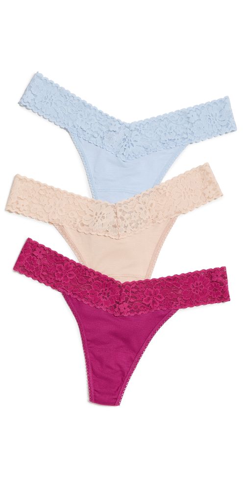 Dreamease Original Rise Thong 3 Pack Plss One Size