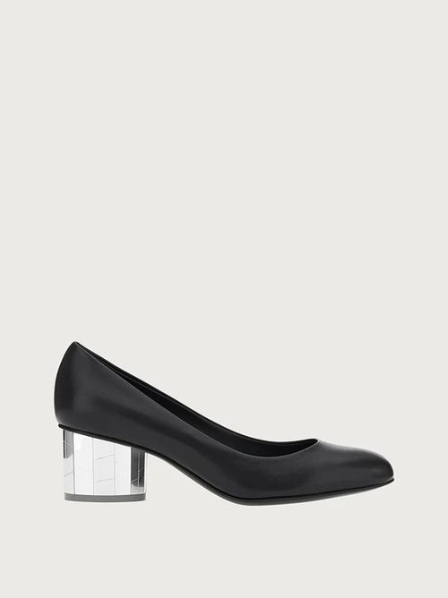Farrah slip-on leather pumps - Black